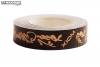 вид 1, edge tape for one racket 12 mm wide black-mandarin